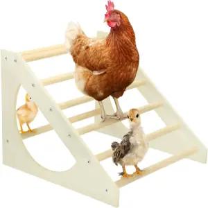 베오미 치킨 루스팅 바 솔리드 우드 사다리 가금류 농어대 정글짐 뒷마당 쿱 농장 병아리 닭 장난감 큰 새