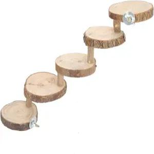 티이 나무 햄스터 사다리 새 앵무새 농어 등반 다리 잉꼬 케이지 장난감 램프 운동 스탠드 활동 플랫폼