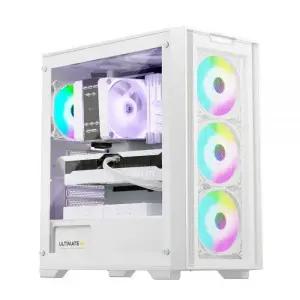 앱코 PC케이스 게이밍 쿨러 매그넘 강화유리 미들타워 화이트