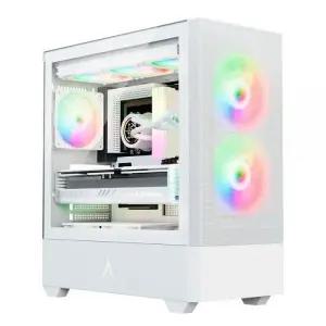 앱코 미들타워 PC케이스 컴퓨터 발열관리 메가플로우 화이트