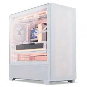 앱코 PC 케이스 빅플로우 CPU 수랭쿨러 쿨링 메쉬 화이트