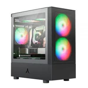 앱코 컴퓨터케이스 PC 쿨링 미니타워 메가플로우 블랙