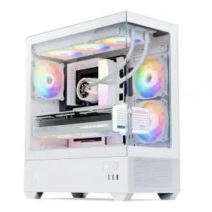 앱코 마린+ 디스플레이 PC 케이스 컴퓨터 쿨링 화이트