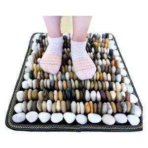 사무실 마사지 매트 발 책상 지압 자갈 밑 천연 패드