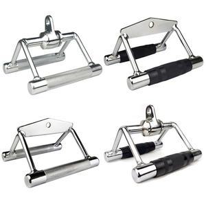 페러럴 그립 렛풀다운 거치대 헬스장 장비 홈트 양쪽 로프 롱풀 플랫바 70cm 웨이트 랫풀다운 케이블 핸들 스프링