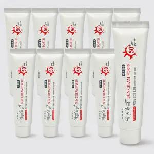 웰빙헬스 예쁜얼굴 썬크림 포르테 10개