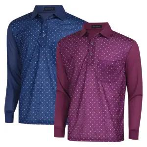 [파파브로] 남성 스판 카라 잔패턴 긴팔 티셔츠 NA-KAA-706 7