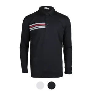 [파파브로] 남성 사방스판 클래식 골프 카라 긴팔티 NA-KAAG-290 1