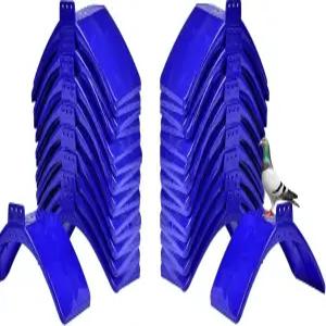 자오아오 40개 비둘기 스탠드 받침대 플라스틱 랙 새 홀더 프레임 용품 액세서리 파란색 40