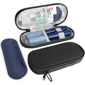 일상생활과 트립 블랙을 위한 TSA 승인 제 기타 인슐린 케이스 CDBXPRG 아이스팩, 쿨 및 쿨러 용품이 펜 여행 포함된 단열 오거나이저,