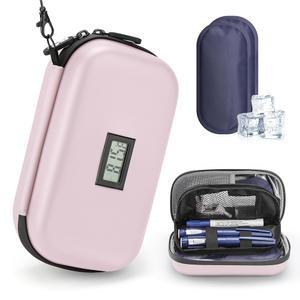 젤로지드 인슐린 쿨러 여행 케이스 제 일상 2개, 위한 및 생활 핑크 팩 쿨 펜 아이스 가능한 기타 정리함, 여행을 재사용 용품, 단열 컬러