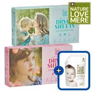 네이쳐러브메레 향기톡톡 건조기시트 40매 1개 + 1개 [GIFT] 오리지널향 유연제리필 500ml 1팩
