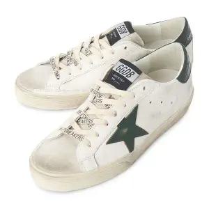 [골든구스] 슈퍼스타 레더 스니커즈 화이트 그린 GMF00101 F008113 152787987