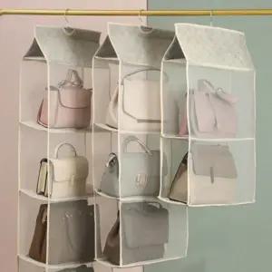 가방 수납 정리대 4단 모자 보관 핸드백 정리함