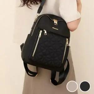 ( )패션가방 고급스러운 무늬 여성 백팩 양지퍼 퀄팅 데일리