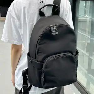 (색상 블랙)HL 백팩 가방 베이직 학생 대학생 캐주얼 짐색 블랙