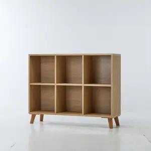 거실 인테리어 2단 6칸 낮은 가로 책장 선반 원룸 진열장 아동 중학생