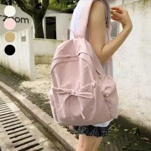 패션가방 나일론 락 백팩 리본 백 스트링 가벼운 여성 바스