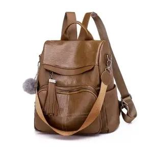 ( )HL 백팩 가방 가죽 데일리 클래식 심플 학생 직장인