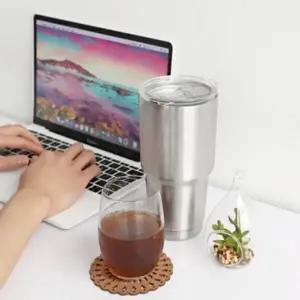 ( )스포츠물병 캠핑 캠핑 드라이버 사무실 초등 대용량 이중단열 900ml 스텐실버 중등 텀블러