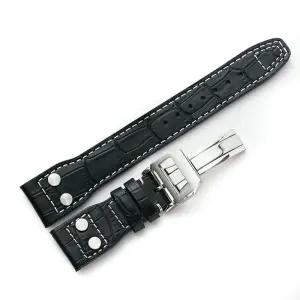 SDH1BK-22mm 와일드 가죽 손목시계 스트랩 끈 밴드 IWC 롤렉 스 까르 띠에