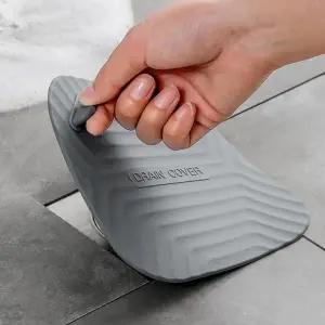 (타입 그레이 2pcs)하수구 냄새차단 커버 2pcs 화장실 욕실 배수구 덮개