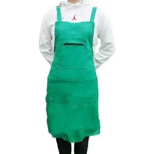 그린 포켓 가죽앞치마