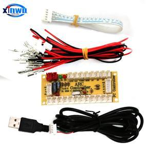 PC용  USB 아케이드 게임 컨트롤러 라즈베리 파이 제로 딜레이 조이스틱 단추 보드 케이블 싼와 타입