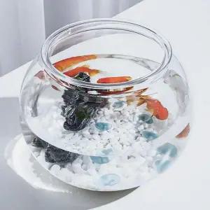 원형 키우기 18X16cm 베타 구피 둥근 플라스틱 어항