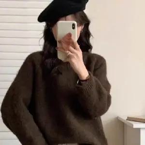 루즈핏 스웨터 포근한 데일리 체형커버 여성 니트