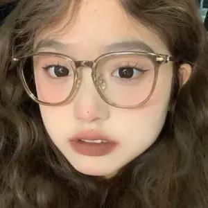 [키린] 브라운 뿔테프레임 블루라이트차단 패션 안경