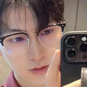 [키린] 패션 반무테 심플 프레임 블루라이트차단 안경