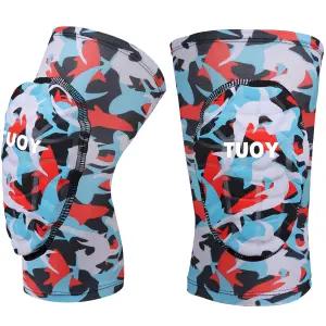 배구 축구 농구를 위한 TUOY 보호 무릎 패드 압박 - 청소년 및 사이즈 (1쌍)