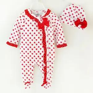 하트패턴 우주복모자세트203328