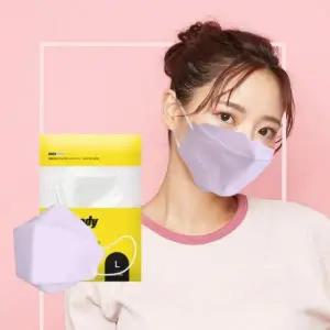 KF-94 3D 대형 컬러 황사마스크 100매 / 일회용 자외선차단 귀편한 여름용