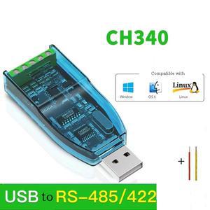 USB to RS485 RS232 변환기 산업용 보호 직렬 포트 모듈 통신 케이블 분배기 동글 데이터 확장 어댑터