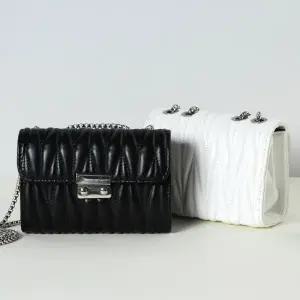 HL] 크로스백 가죽 미니 데일리 심플 체인 백팩  2