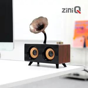 지니큐 레트로 엔틱 블루투스 스피커 휴대용 탁상용 FM라디오 MF-7000B