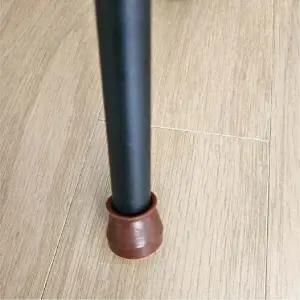 실리콘의자캡 원형 XS 진갈색 4P 1세트-WD10A1F