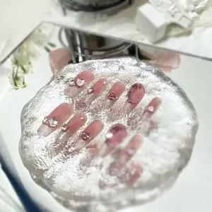 [하프클럽/]투명 네일 팔레트 아트 소품 디자인 도구 레어 네일용품