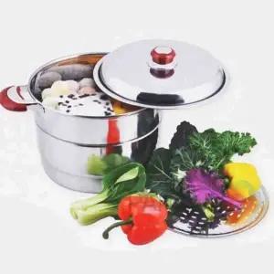 2단 찜솥 24cm 대용량찜기 알루미늄들통 대형찜솥 대형찜기 대형찜통