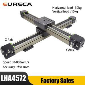 XY 갠트리 고속 동기 벨트 레일 가이드 모듈 액추에이터 고정밀 선형 슬라이드 샤프트 작업대용