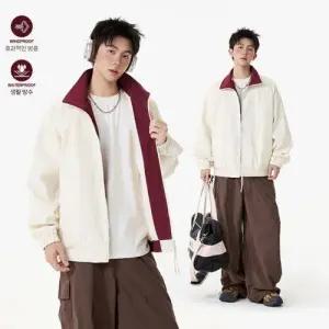 키체샵 캐주얼 남성용 야상사파리 봄가을 차이나 자켓 바람막이 아웃도어 여행 스포츠 코트 HO3