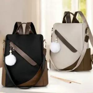 패션가방 가볍고 원단 력 여성 섬세한 백팩 좋은 수납 방울 퍼