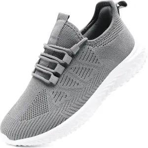 EKRBXA 남성 러닝화 테니스화 워킹 짐 스니커즈 경량 논 슬립 메시 캐주얼 운동화