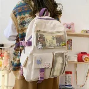 중학생 가방 고등학생 가벼운 남녀공용 데일리 백팩 수납많은책가방 어울리는가방 여중 데일리 학생