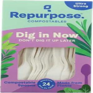 재사용 855995003075 일회용 식기 오프화이트