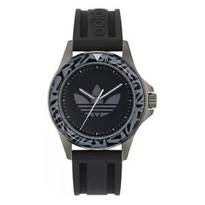 아디다스 오리지널스 스와치 AOFH24511 캐주얼 시계 익스프레션 원 블랙