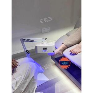 이동식 젤네일램프 페디 램프 조절 NAKANO 집게형 거치대 도팅크 네일젤램프 흰색