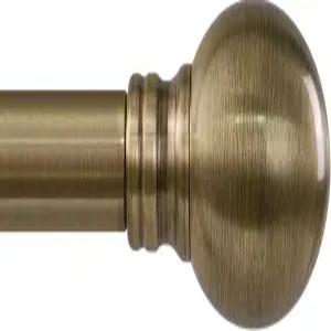 창문용 앤티크 브론즈 커튼봉 28~48인치 1인치 직경 조절 가능한 헤비 듀티 황동 창문 거실 침실 농가 주방